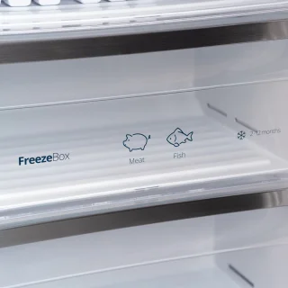 Vestfrost VR-FB383-2H0B Koel-Vriescombinatie Zwart Glas