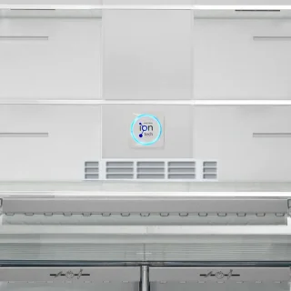 Vestfrost VR-FW916-1E0D koel-vriescombinatie zwart RVS 588L