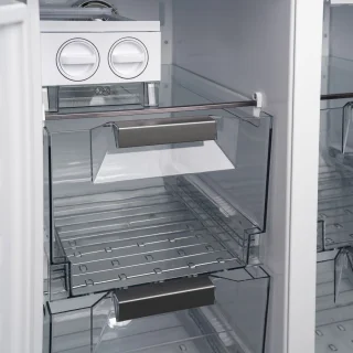 Vestfrost VR-FW916-1E0D koel-vriescombinatie zwart RVS 588L
