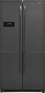 Vestfrost VR-FW916-1E0D koel-vriescombinatie zwart RVS 588L