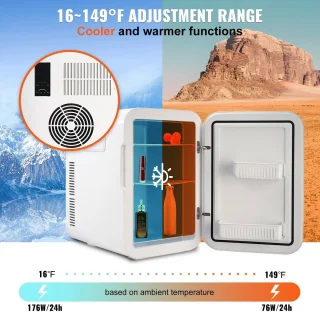 Vihes Mini koelkast - koel-vriescombinatie 20 L