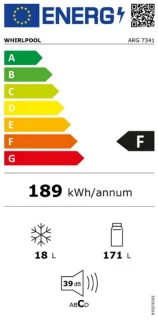 Whirlpool ARG7341 Combi-koelkast Inbouw 189L