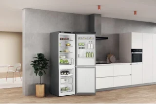 Whirlpool W7X 83A OX koel-vriescombinatie 335 l Roestvrijstaal
