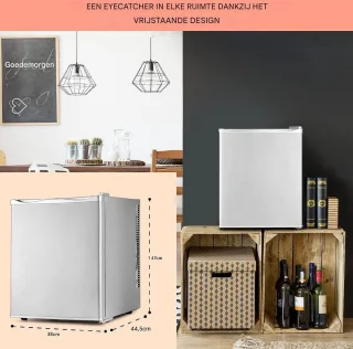 White-label Mini Koelkast Minibar Zilver