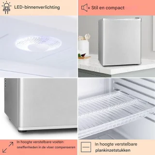 White-label Mini Koelkast Minibar Zilver