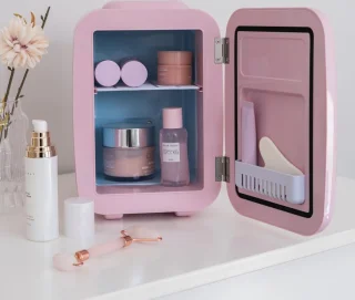 White-Label Mini Koelkast Roze