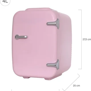 White-Label Mini Koelkast Roze