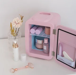 White-Label Mini Koelkast Roze
