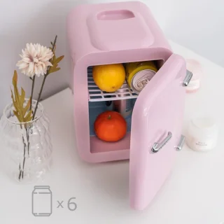 White-Label Mini Koelkast Roze
