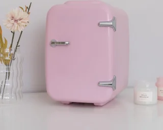 White-Label Mini Koelkast Roze