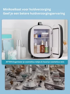 White-Label Mini Koelkast Zwart