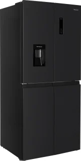 Wiggo WR-MD18(DX) Amerikaanse Koelkast 419L Zwart