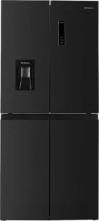 Wiggo WR-MD18(DX) Amerikaanse Koelkast 419L Zwart