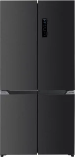 Wiggo WR-MD19E(DX) Amerikaanse Koelkast 505L Zwart RVS