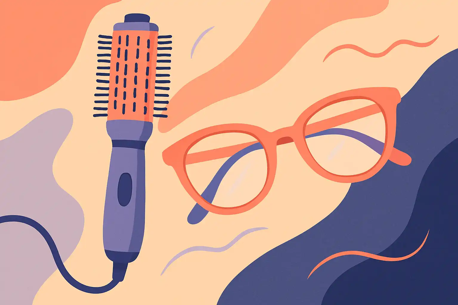 Krulborstel en bril: zo laat je je kapsel en montuur samen stralen