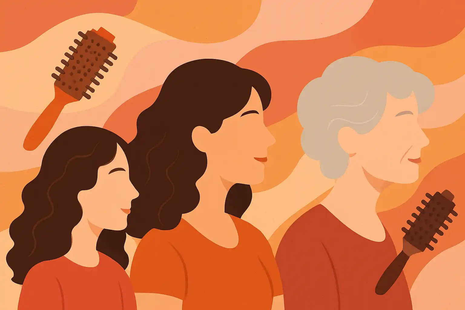 Krulborstel voor elke leeftijd: flatterende looks voor twintigers, dertigers en vijftigers