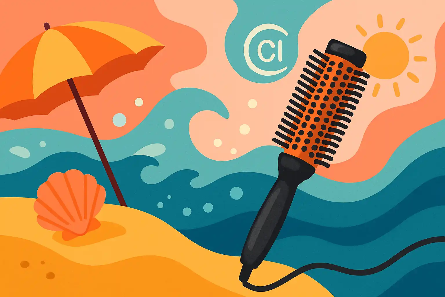 Na zwemmen je krulborstel-styling redden: tips voor zoutwater, chloor en stranddagen
