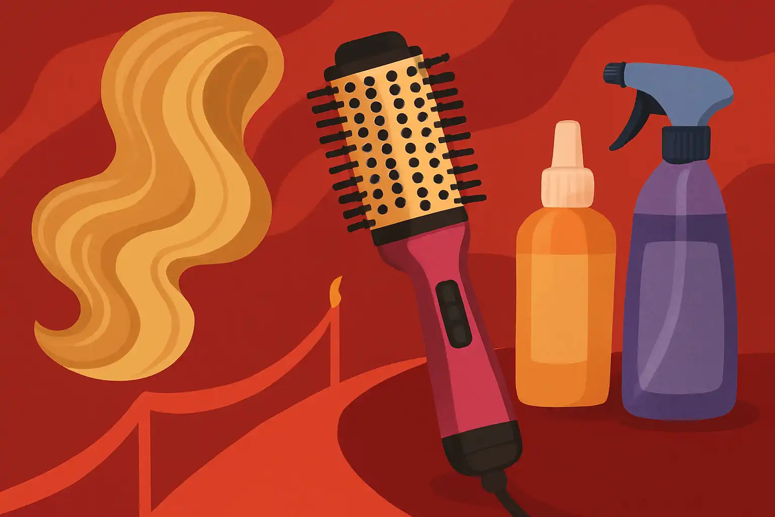 Red carpet haar thuis: zo creëer je celeb blowouts met één krulborstel en budgetproducten