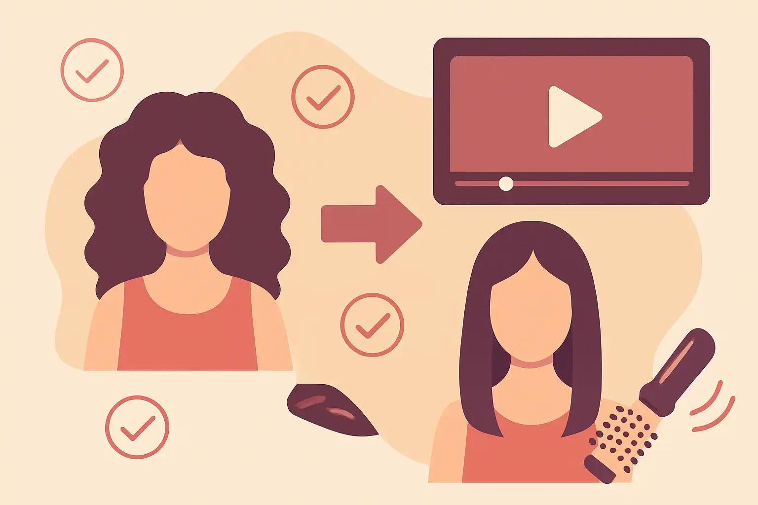 Zo maak je virale before-and-after reels met alleen je krulborstel