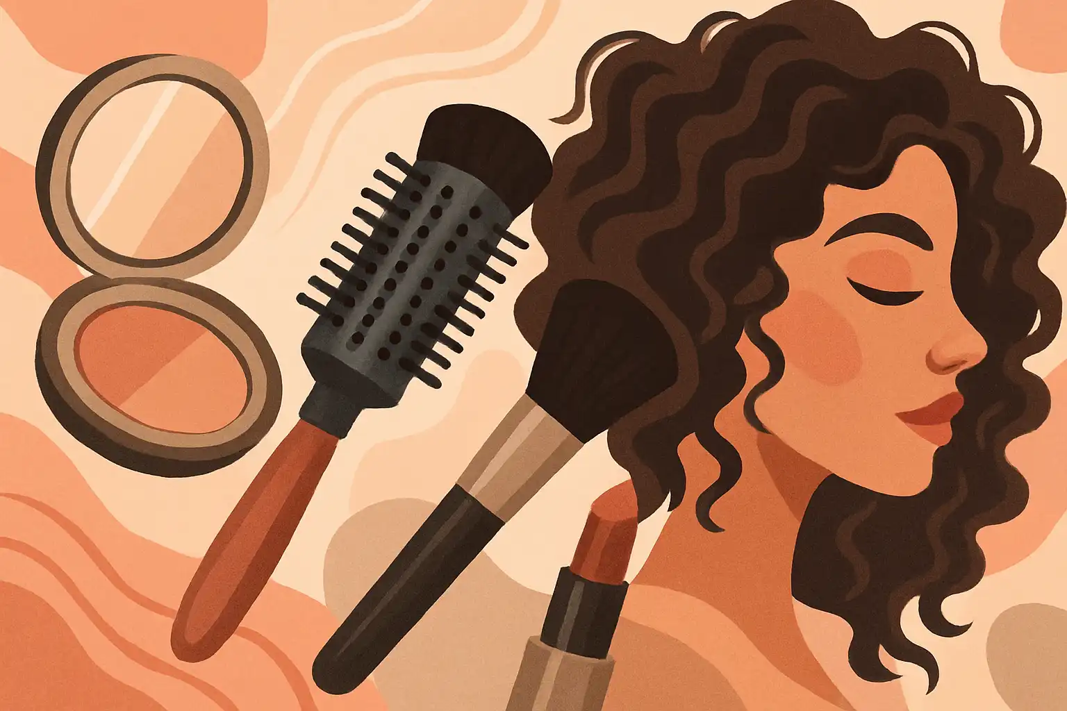 Zo stem je je make-up af op je krulborstel-look voor elke gelegenheid