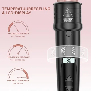 ZRSS® Krultang 5 in 1 - Stijltang met Opzetstukken - Multistyler - 150-230 °C