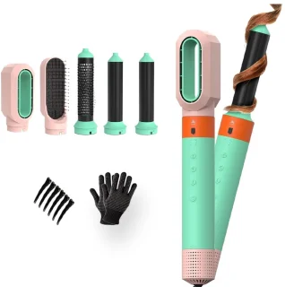 XANAA® - 5in1 Multistyler Highspeed Pro met 110.000 RPM - Pastel kleuren - Luxe opbergdoos zwart - 1350W - Fohnborstel - Föhn - Airstyler - Heteluchtborstel - Krulborstel - Hairstyler - met warmte tot 110 graden.