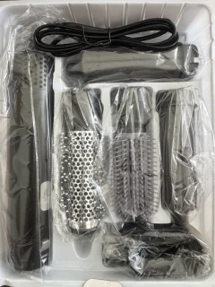 5-in-1 Hot Air Styler Set - Zwart - Multistyler - Krultang - Föhn - 5 in 1 styler - warme luchtborstel - Kort en langhaar