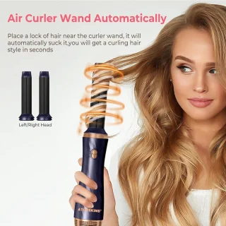 1000 W ionen haardroger- 6-in-1 haarstyler föhn airstyler thermische borstel-curling borstel
