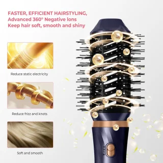 1000 W ionen haardroger- 6-in-1 haarstyler föhn airstyler thermische borstel-curling borstel