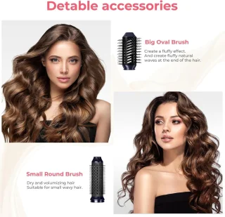 1000 W ionen haardroger- 6-in-1 haarstyler föhn airstyler thermische borstel-curling borstel