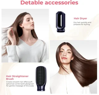 1000 W ionen haardroger- 6-in-1 haarstyler föhn airstyler thermische borstel-curling borstel