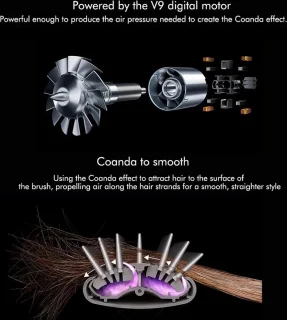 5 in 1 Hairstyler - Airstyler - Airwrap - Multistyler Fohnborstel - Stijlborstel - Haardroger met borstel - Automatische Krultang - Inclusief Leren Opbergdoos