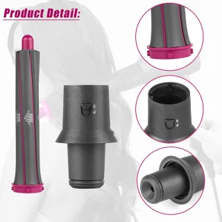 30 mm krultang en adapter Geschikt voor Dyson Supersonic föhn, Dyson Geschikt voor Airwrap Styler, verandert de föhn in een krultang, 2 krultangen