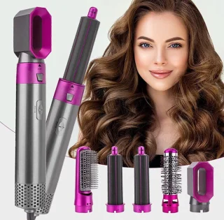 5 in 1 Multistyler - Elektrische föhnborstel – Hetelucht Borstel – Cadeautip – Krultang – Haardroger – Stijltang – Tiktok - Airstyler - Leuk voor moederdag