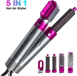 5 in 1 Multistyler - Elektrische föhnborstel – Hetelucht Borstel – Cadeautip – Krultang – Haardroger – Stijltang – Tiktok - Airstyler - Leuk voor moederdag