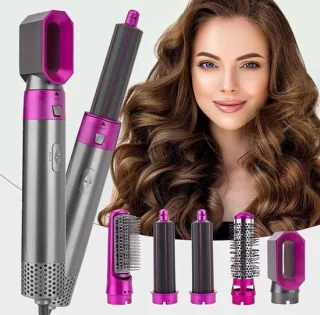 5 in 1 Multistyler - Elektrische föhnborstel – Hetelucht Borstel – Cadeautip – Krultang – Haardroger – Stijltang – Tiktok - Airstyler - Leuk voor moederdag