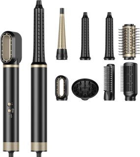 De Fohn met Diffuser - Haardroger Krullen - Haarfohn - Fohnborstel - Geel in één oogopslag