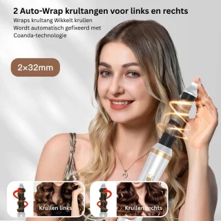 Fohnborstel - Krulborstel - Krultang 5 in 1 -
