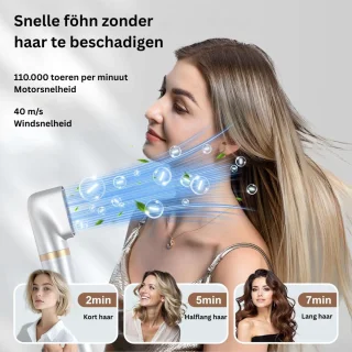 Fohnborstel - Krulborstel - Krultang 5 in 1 -