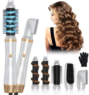 Fohnborstel Wit en Goud — snelle styling, glans en volume in één apparaat
