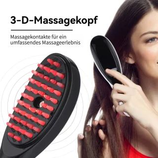 CHIWIN Hoofdmassager Elektrisch – Hoofdhuidmassage Borstel met 46 Massagepunten – 3 Trilmodes en Rood/Blauw Licht – Draagbaar USB Oplaadbaar – Voor Haarverzorging en Ontspanning