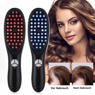 CHIWIN Hoofdmassager Elektrisch – Hoofdhuidmassage Borstel met 46 Massagepunten – 3 Trilmodes en Rood/Blauw Licht – Draagbaar USB Oplaadbaar – Voor Haarverzorging en Ontspanning