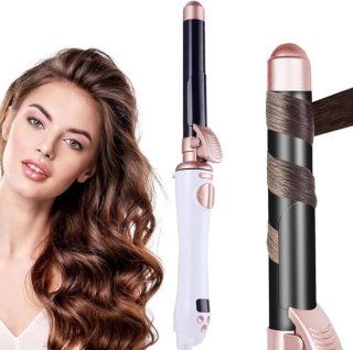 Professionele automatische krultang, 13 instelbare temperaturen, 30 seconden directe warmte, 1 uur automatische uitschakeling, dubbele spanning 110-240 V (D) review