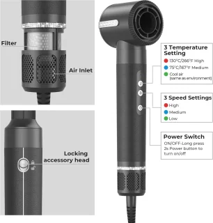 7-in-1 Föhnborstel: Multifunctionele Haarstyler voor Drogen, Stylen en Volume