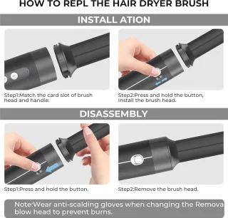 7-in-1 Föhnborstel: Multifunctionele Haarstyler voor Drogen, Stylen en Volume