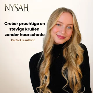 Nysah® Airstyler-Black- Krultang 5 in 1 Multistyler Fohn-fohnborstel- thermal brush-Hairwrap -TikTok -Krultang-Krulborstel-Krultangen-Inclusief luxe leren opbergdoos