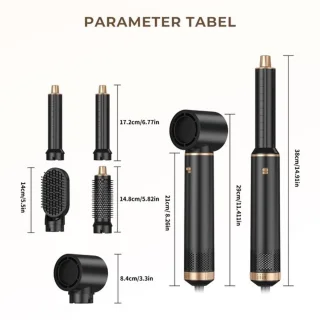 Ufaro 5 In 1 Hairwrap - 60.000 RPM - 1000W - Fohn - Krultang - 5 in 1 - Stijlborstel - Krultang 6 in 1 - Haardroger met Borstel - Krulborstel - Haarborstel