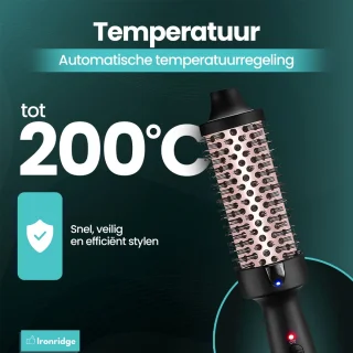 Ironridge® Thermal brush - Multistyler – Keramische Krulborstel, Föhnborstel & Warmteborstel in één – Haarkruller & Styler met Keramische Technologie