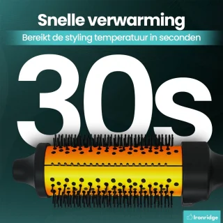 Ironridge® Thermal brush - Multistyler – Keramische Krulborstel, Föhnborstel & Warmteborstel in één – Haarkruller & Styler met Keramische Technologie