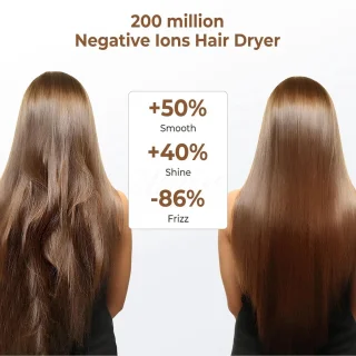Elektrische Föhnborstel – Föhn - Borstel - Haarstyling - Haarföhn - Krultang - 6-in-1 Hetelucht Borstel – Haarstyling Set – Roterende Stijltang & Krultang – Met Opzetstukken – Professionele Haarföhn – Wit/Goud